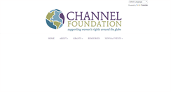 Desktop Screenshot of channelfoundation.org