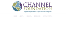 Tablet Screenshot of channelfoundation.org